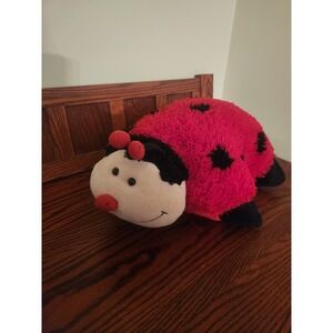 Retired Pillow Pet Ms. Ladybug 2010 Red Black Soft Stuffed Plush Animal Y2K